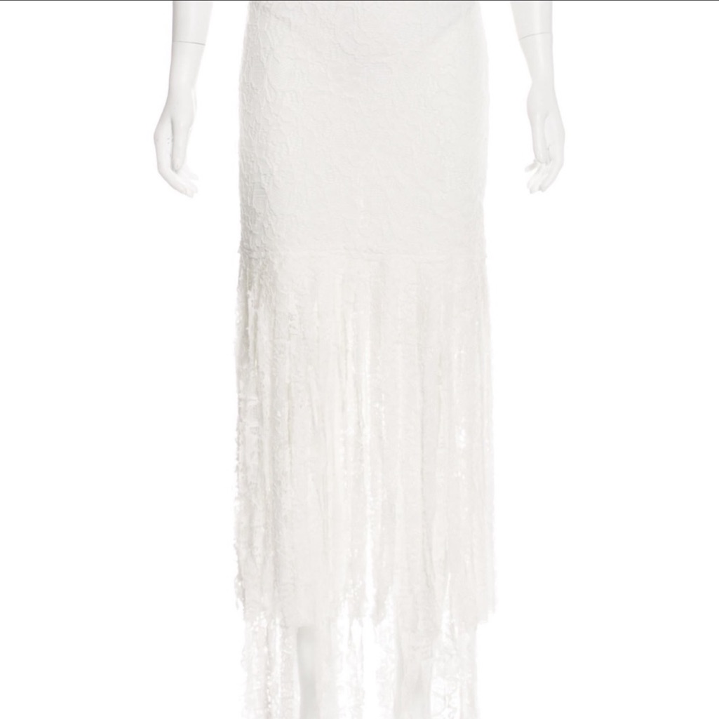 Alexis Romina Skirt In White Lace